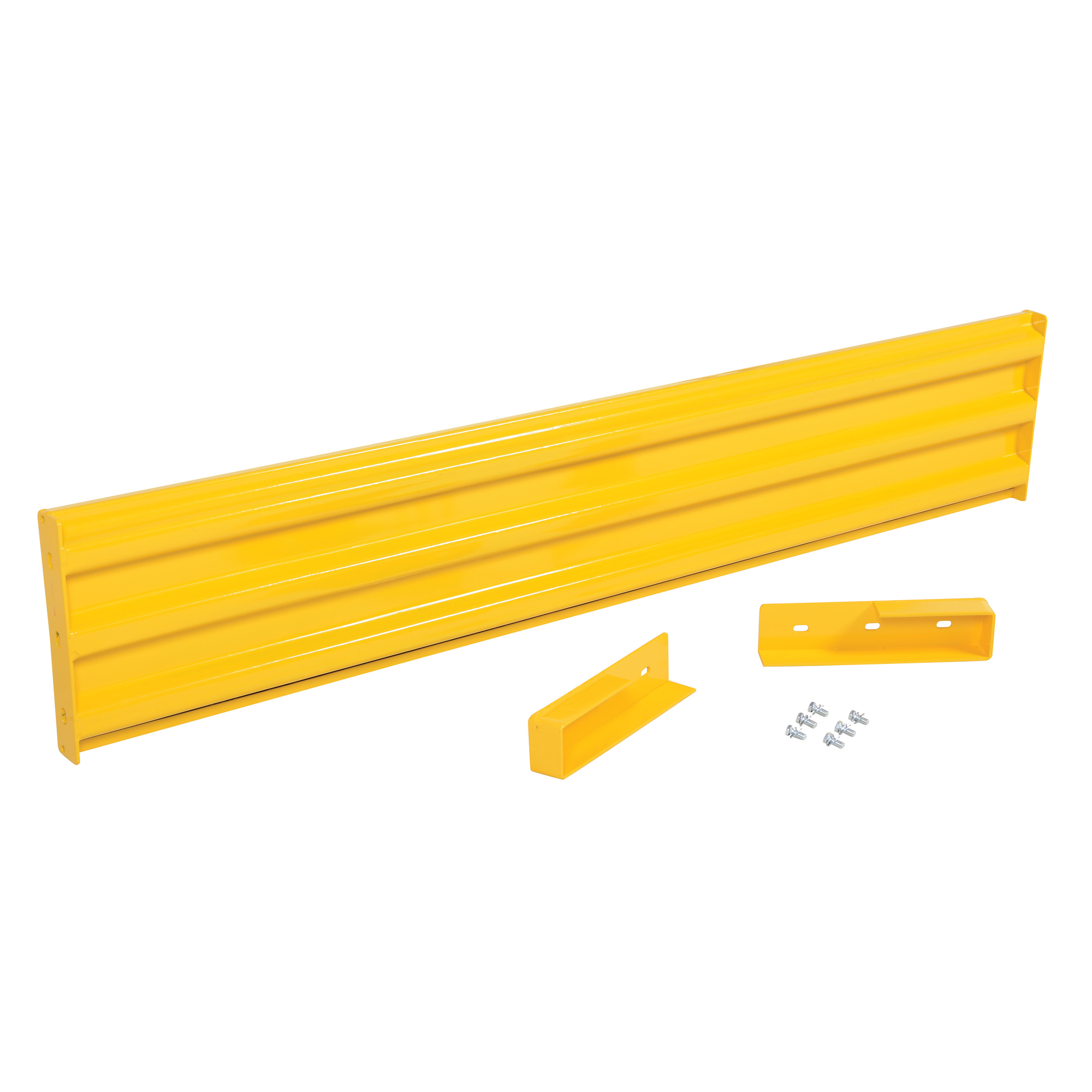 Vestil Steel 3 Ribbed Drop In Style Guard Rail 77.875 In. Length Yellow